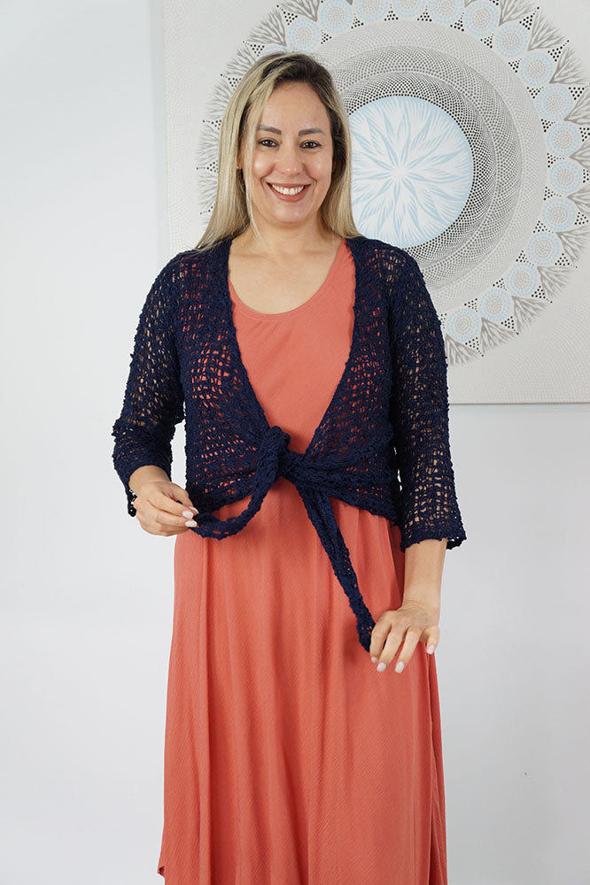 Knitted Bolero Top "Popcorn"
