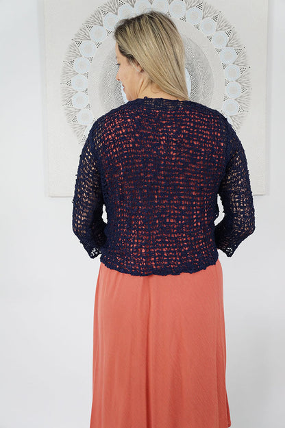 Knitted Bolero Top "Popcorn"