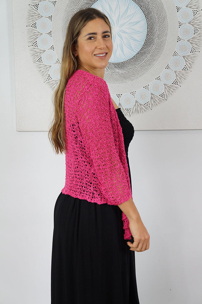 Knitted Bolero Top "Popcorn"