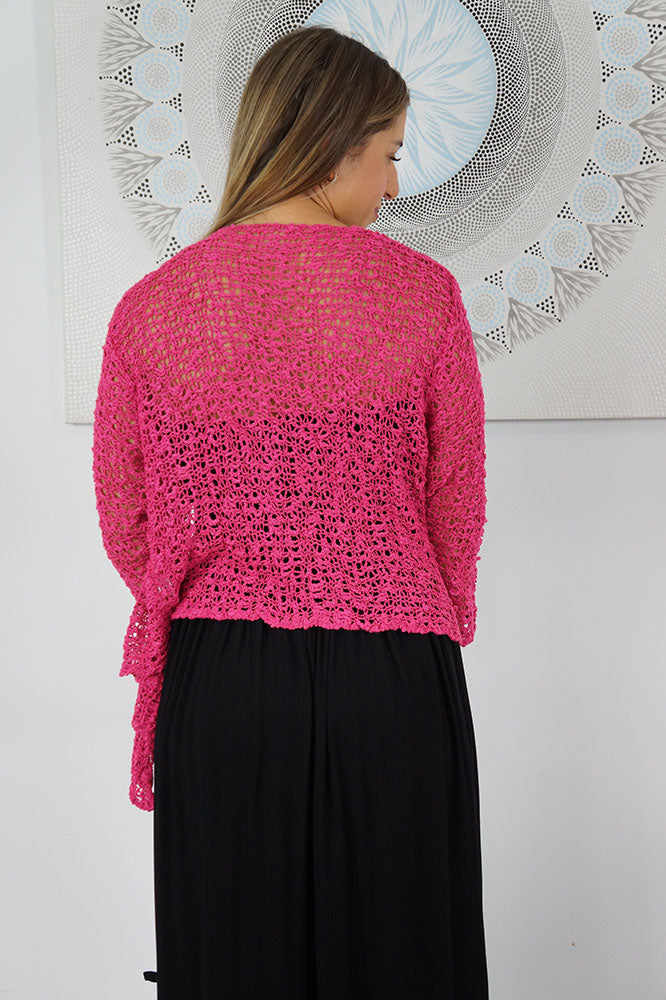 Knitted Bolero Top "Popcorn"