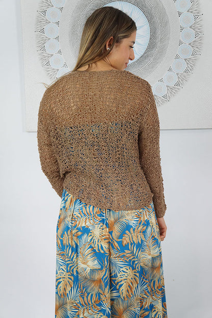 Knitted Bolero Top "Popcorn"
