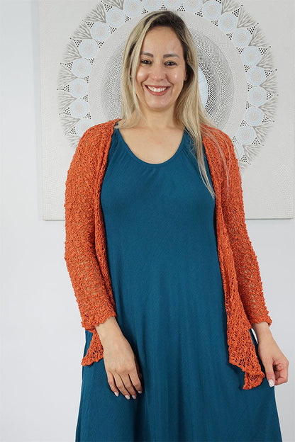 Knitted Bolero Top "Popcorn"