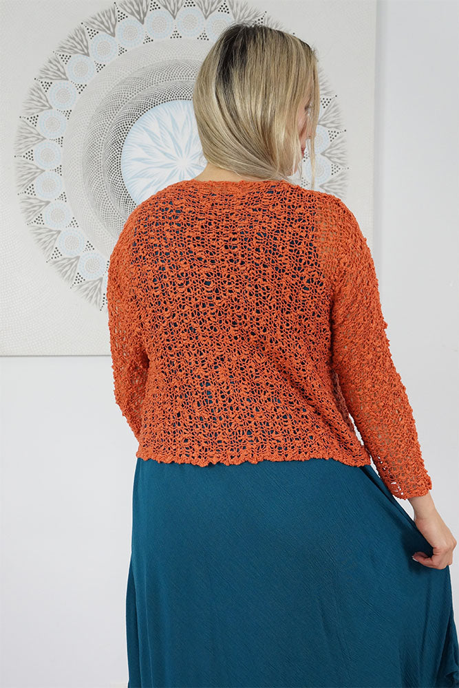 Knitted Bolero Top "Popcorn"