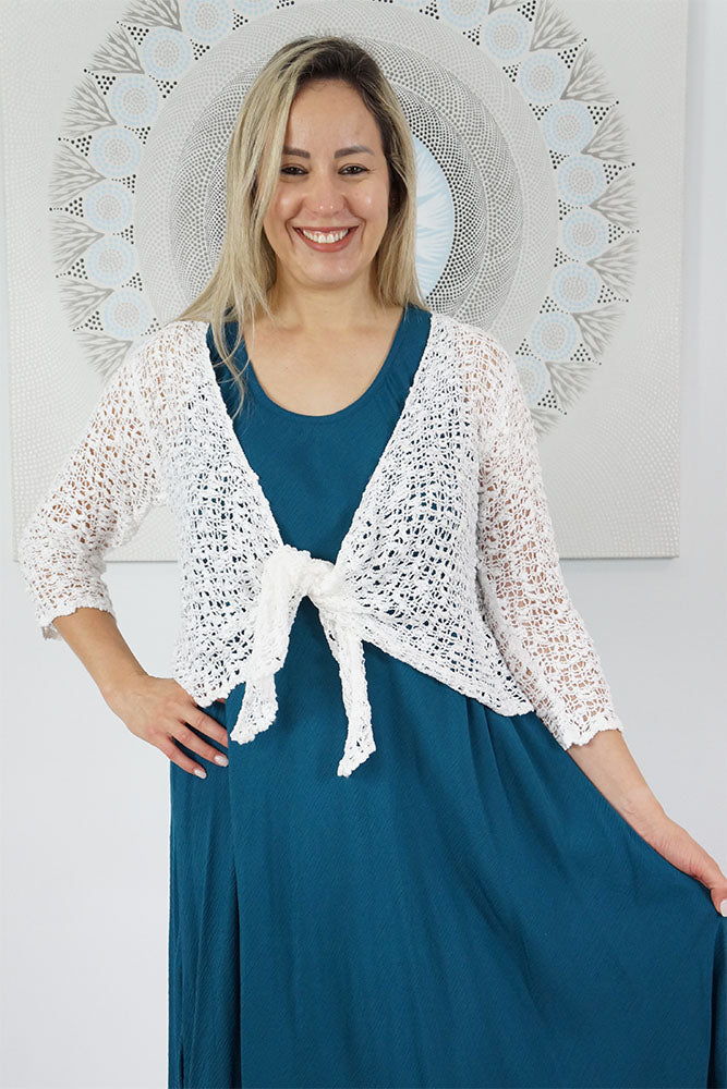 Knitted Bolero Top "Popcorn"