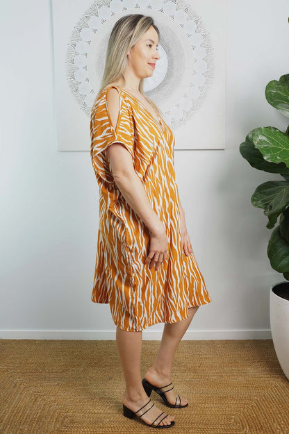 Drifter Dress "Zebra" Print