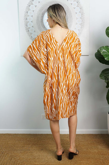 Drifter Dress "Zebra" Print
