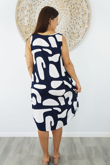 Florida Dress "Abstract Geo"
