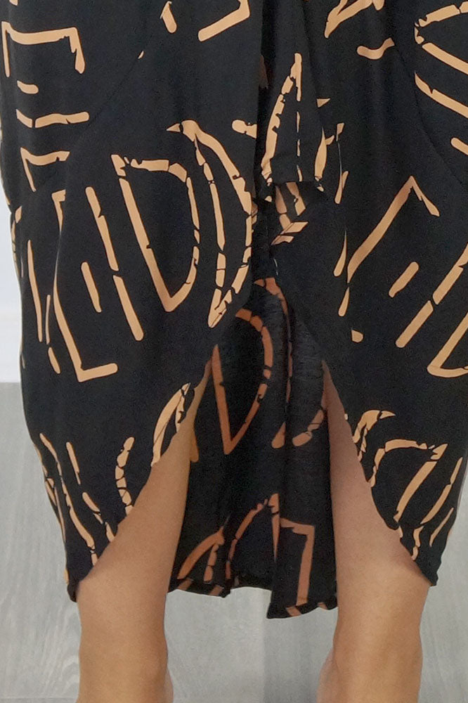 Frilled Toga Dress "Half Moon"