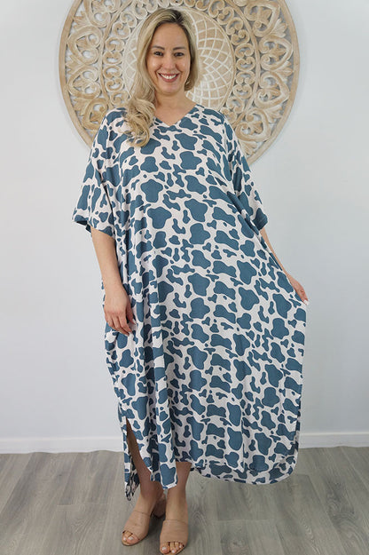 Long Kaftan "Abstract Animal"