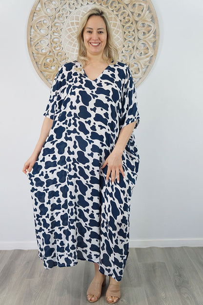 Long Kaftan "Abstract Animal"