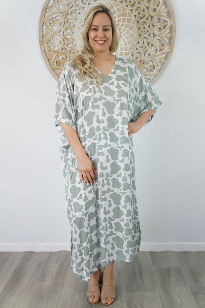 Long Kaftan "Abstract Animal"