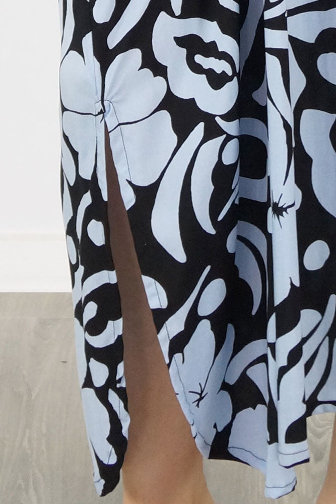 Premium Long Kaftan "Island Flower"