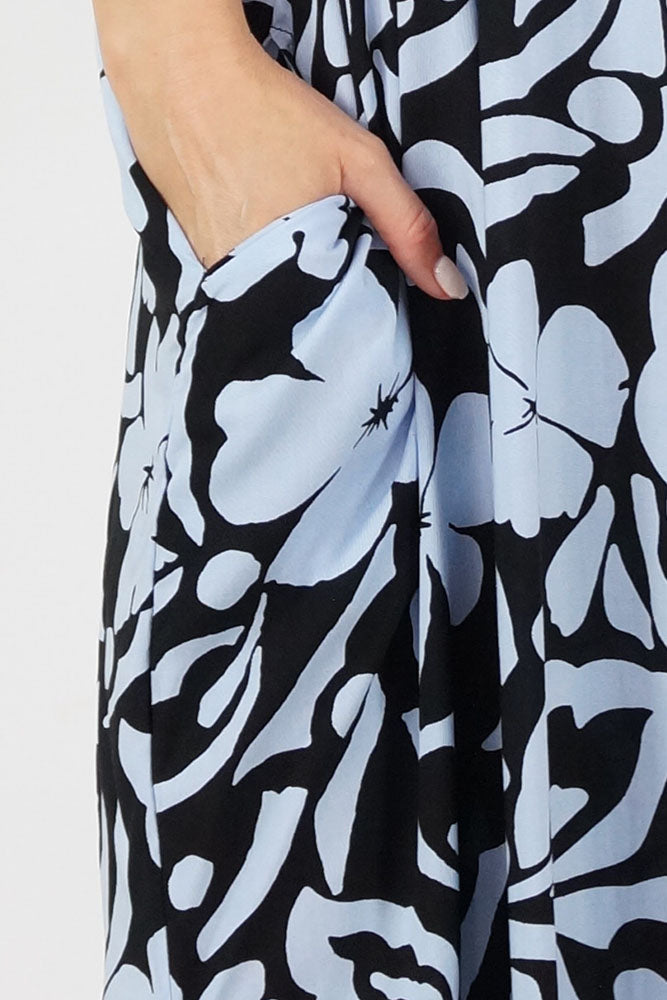Premium Long Kaftan "Island Flower"