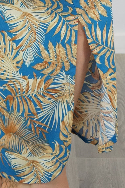 Premium Long Kaftan "Tree Fern"