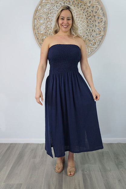 Long Smock Dress "Cotton"