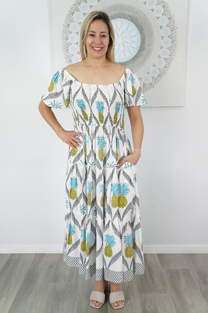 Melinda Dress "Pina Colada"