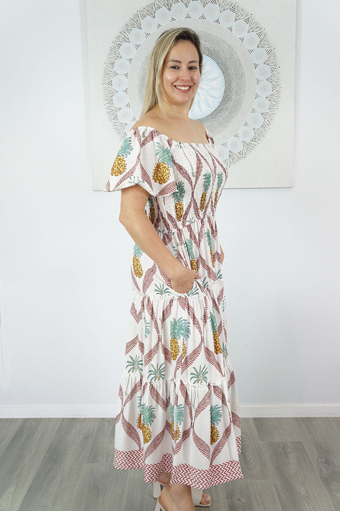 Melinda Dress "Pina Colada"