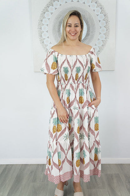 Melinda Dress "Pina Colada"