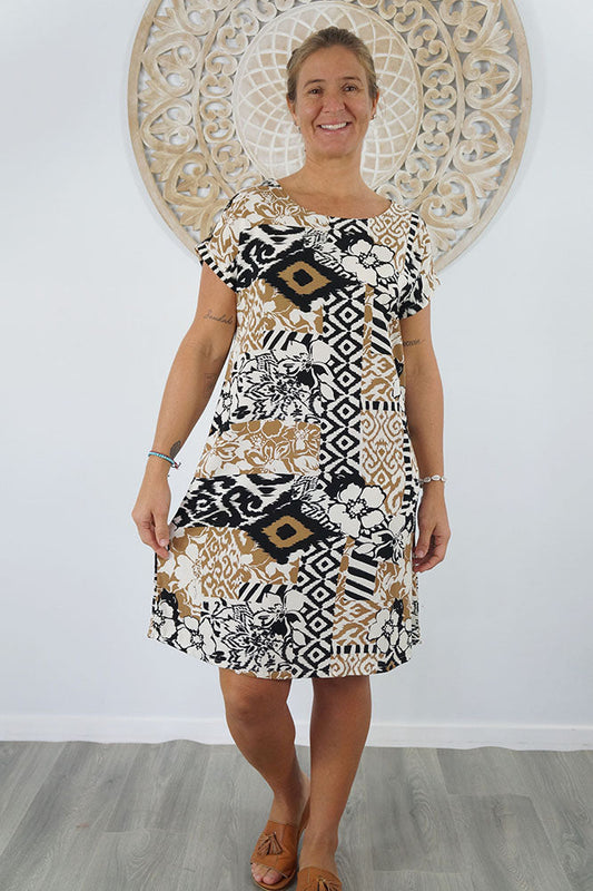 Michelle Dress "Multi Patch"