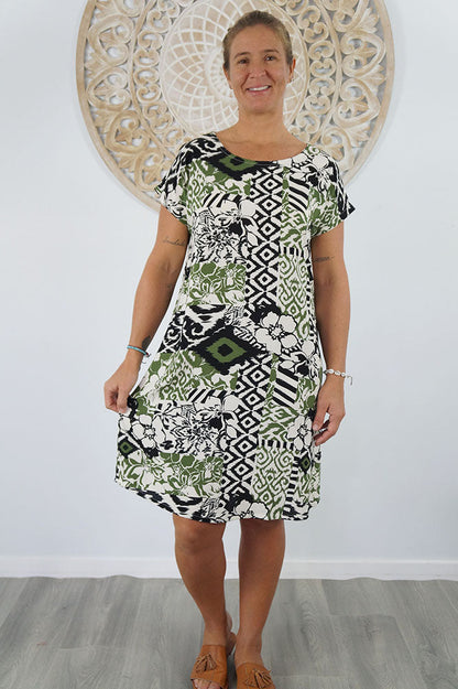 Michelle Dress "Multi Patch"