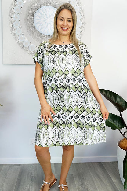 Michelle Dress "Abstract Diamond"