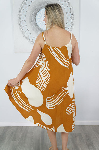 Montego Dress "Footprints"