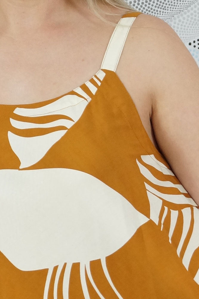 Montego Dress "Footprints"
