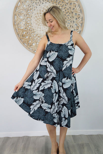 Montego Dress "Leaves"