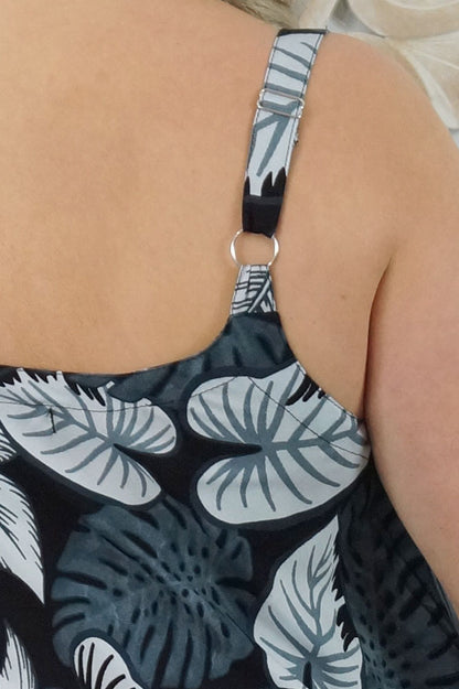 Montego Dress "Leaves"