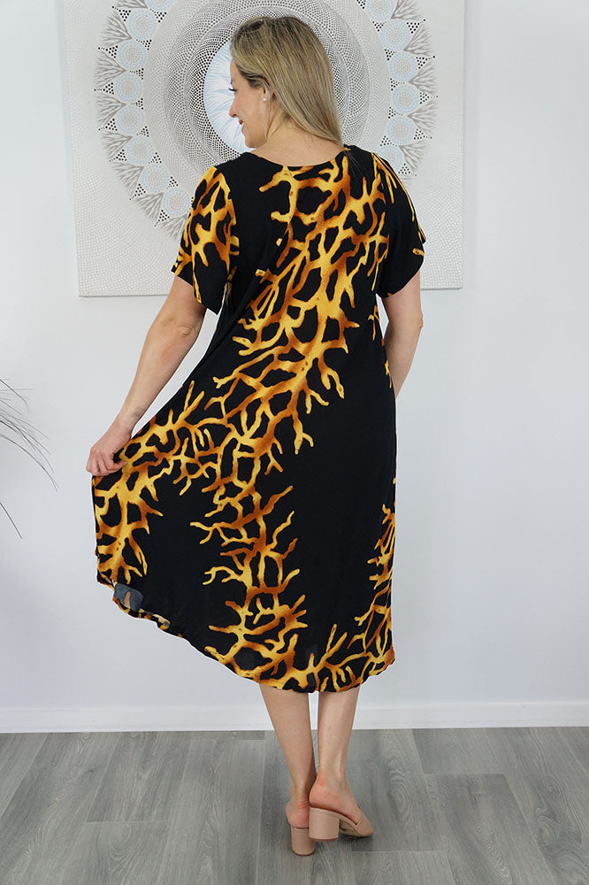 Newport Dress "Flame"