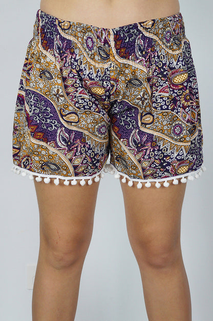 Pom Pom Short "Paisley"