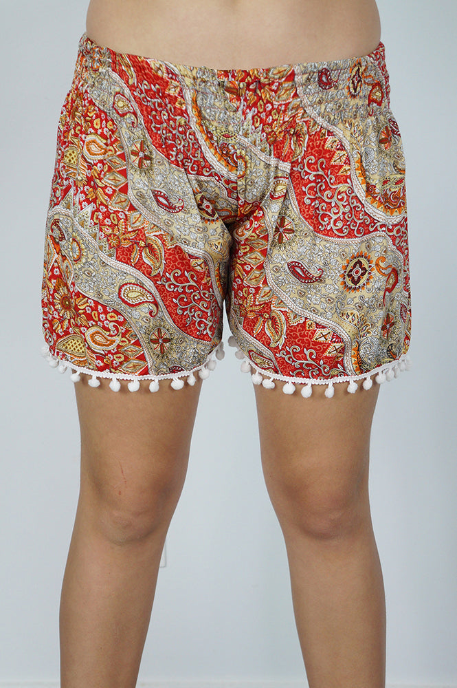 Pom Pom Short "Paisley"