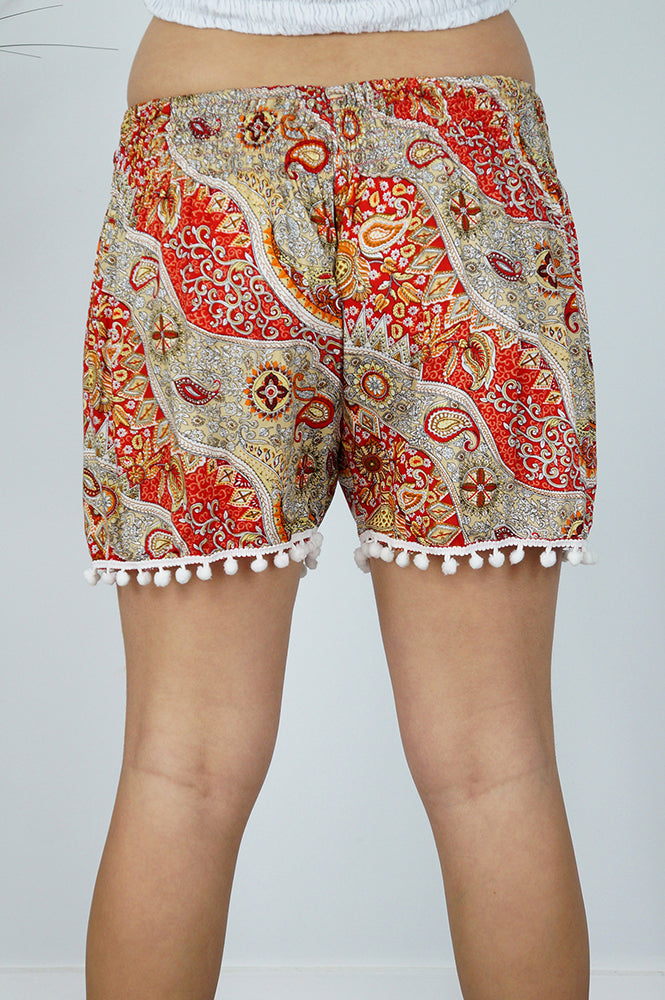 Pom Pom Short "Paisley"