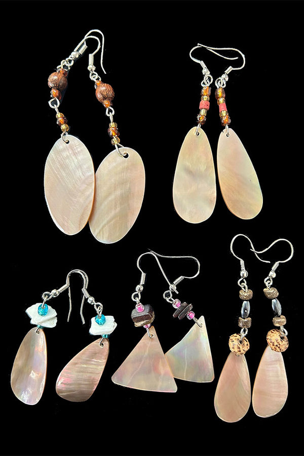 5 Assorted Shell Earings (R109)