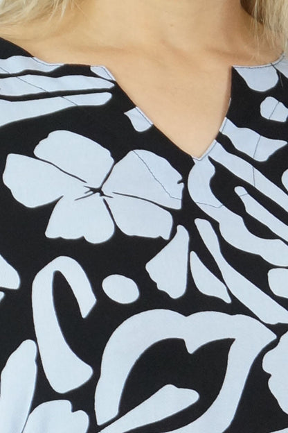 Raglan Tunic "Island Flower"