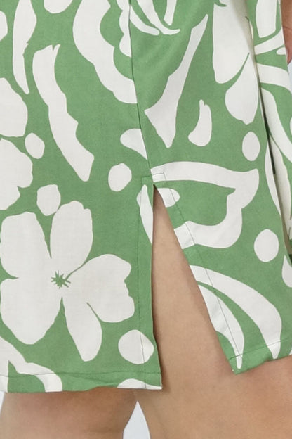 Raglan Tunic "Island Flower"