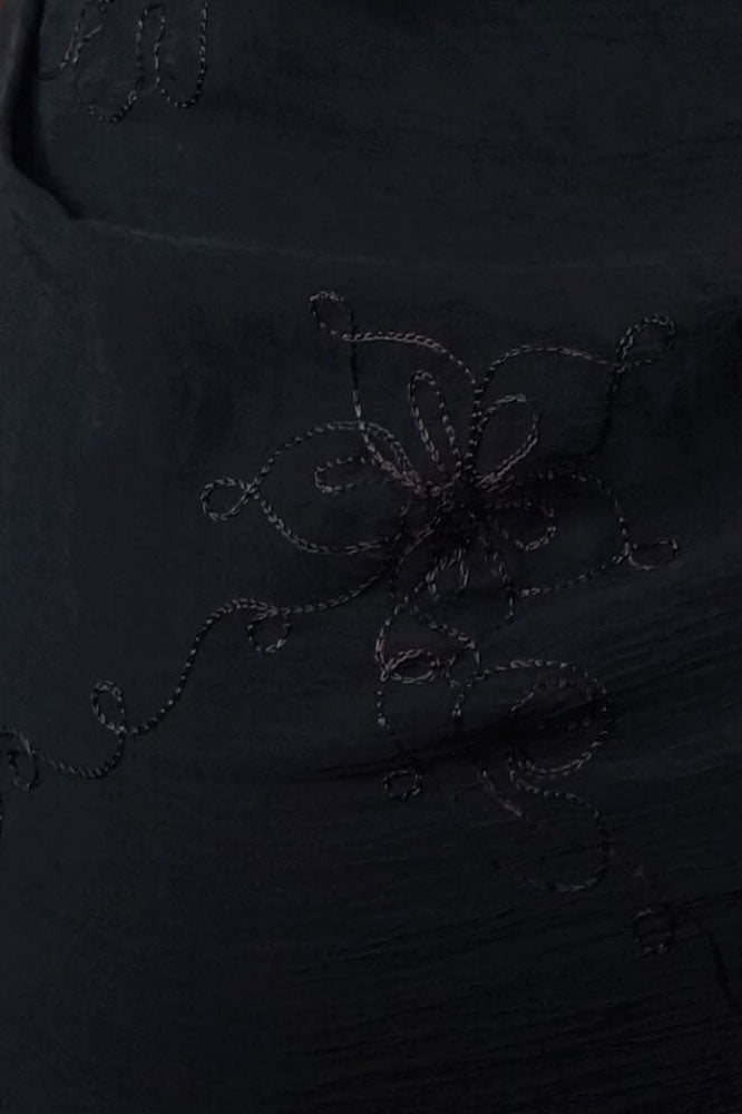Embroidered Chiffon Sarong