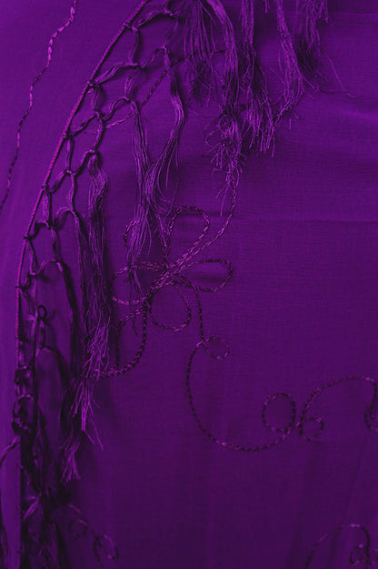 Embroidered Chiffon Sarong