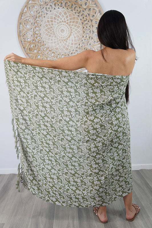 "Gardenia" Sarong