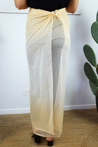 Polka Dot Polyester Sarong
