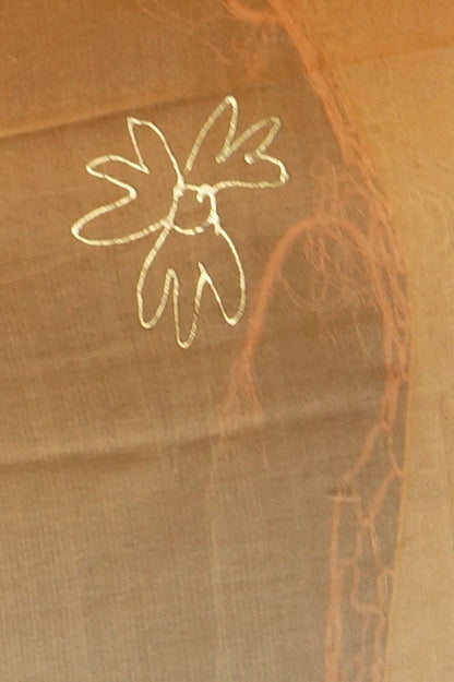 Gold Embossed Polyester Sarong