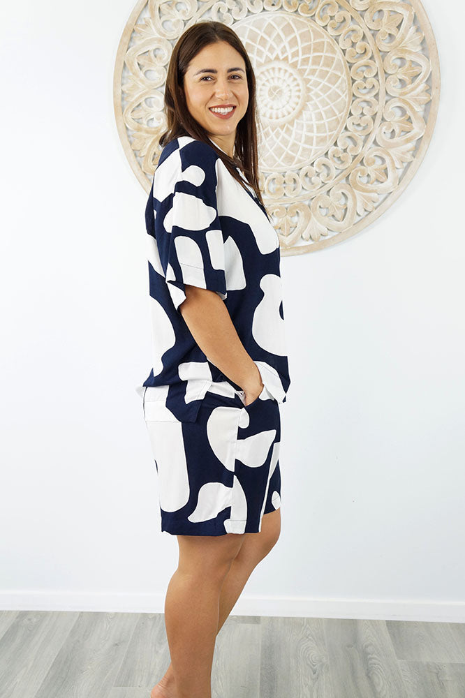 Abbey Shirt & Summer Short "Abstract Geo"