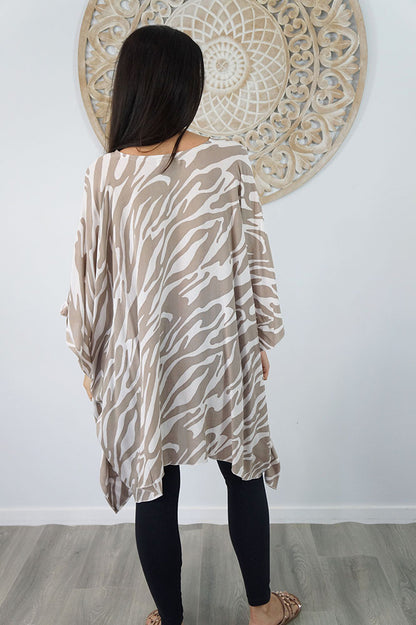 Short Tunic "Large Zebra"