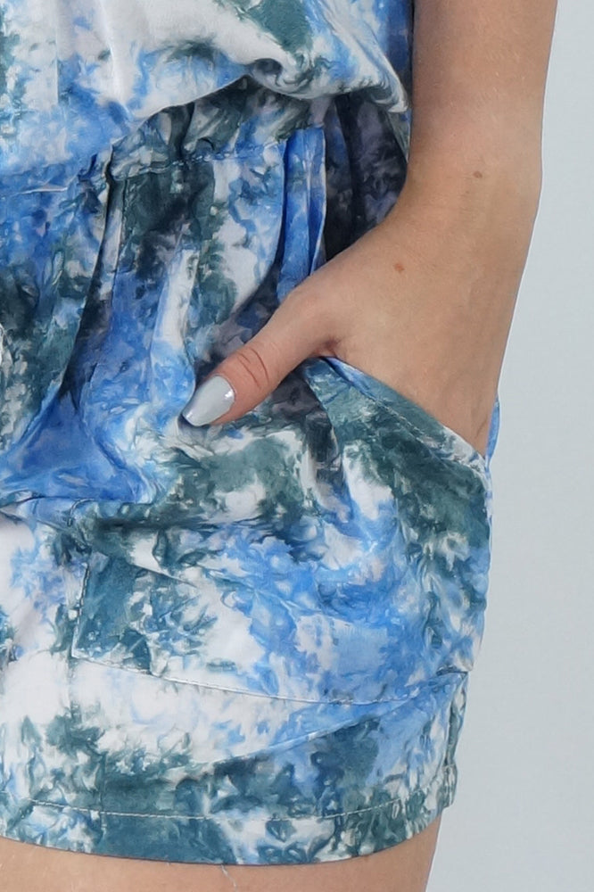 Short Jumpsuit "Motley Tie Dye"