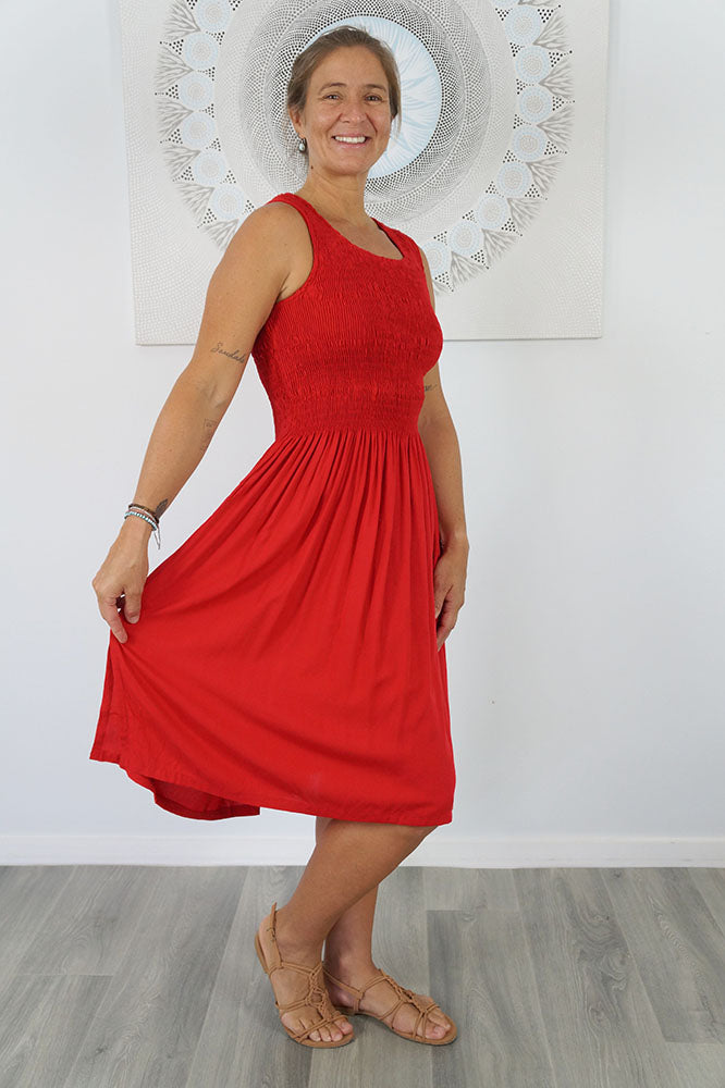 Singlet Smock Dress "Plain" colours