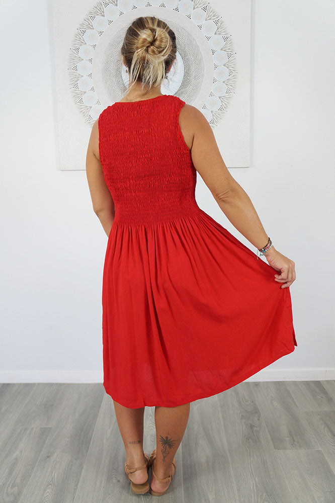 Singlet Smock Dress "Plain" colours