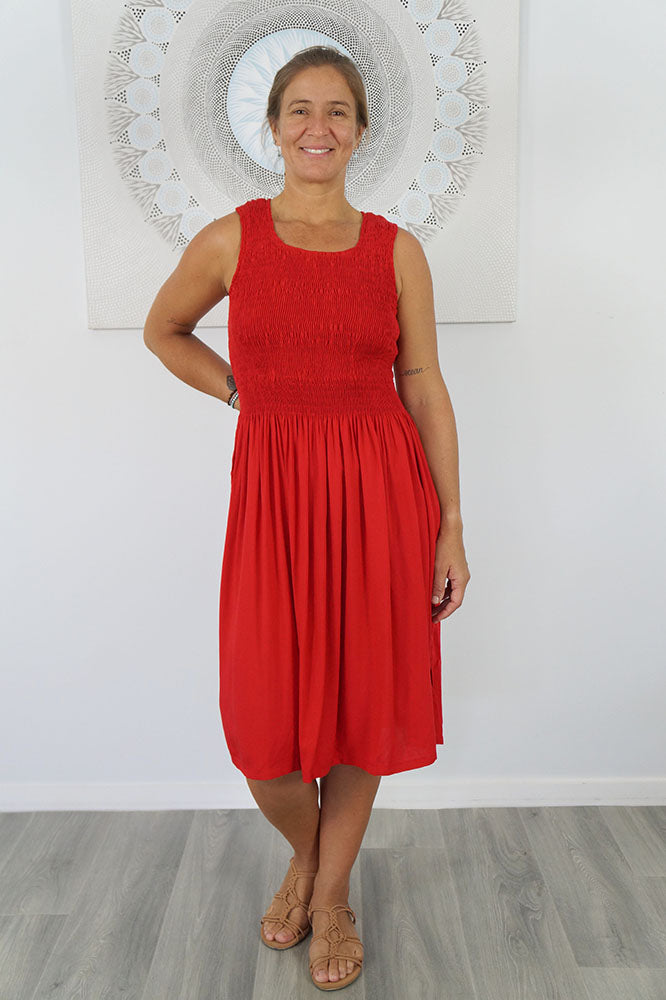 Singlet Smock Dress "Plain" colours