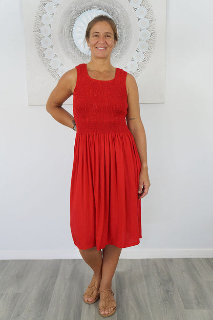 Singlet Smock Dress "Plain" colours