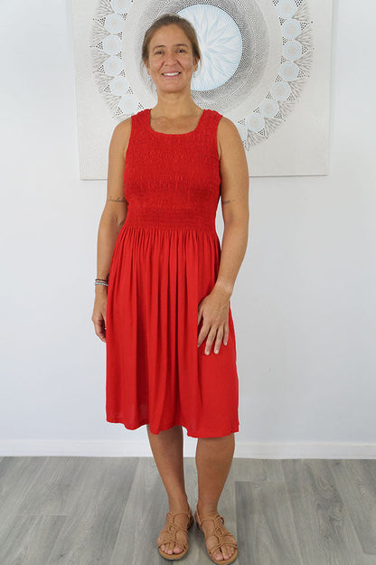 Singlet Smock Dress "Plain" colours