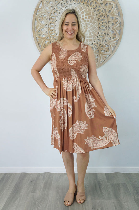 Singlet Smock Dress "Tree Of Life"